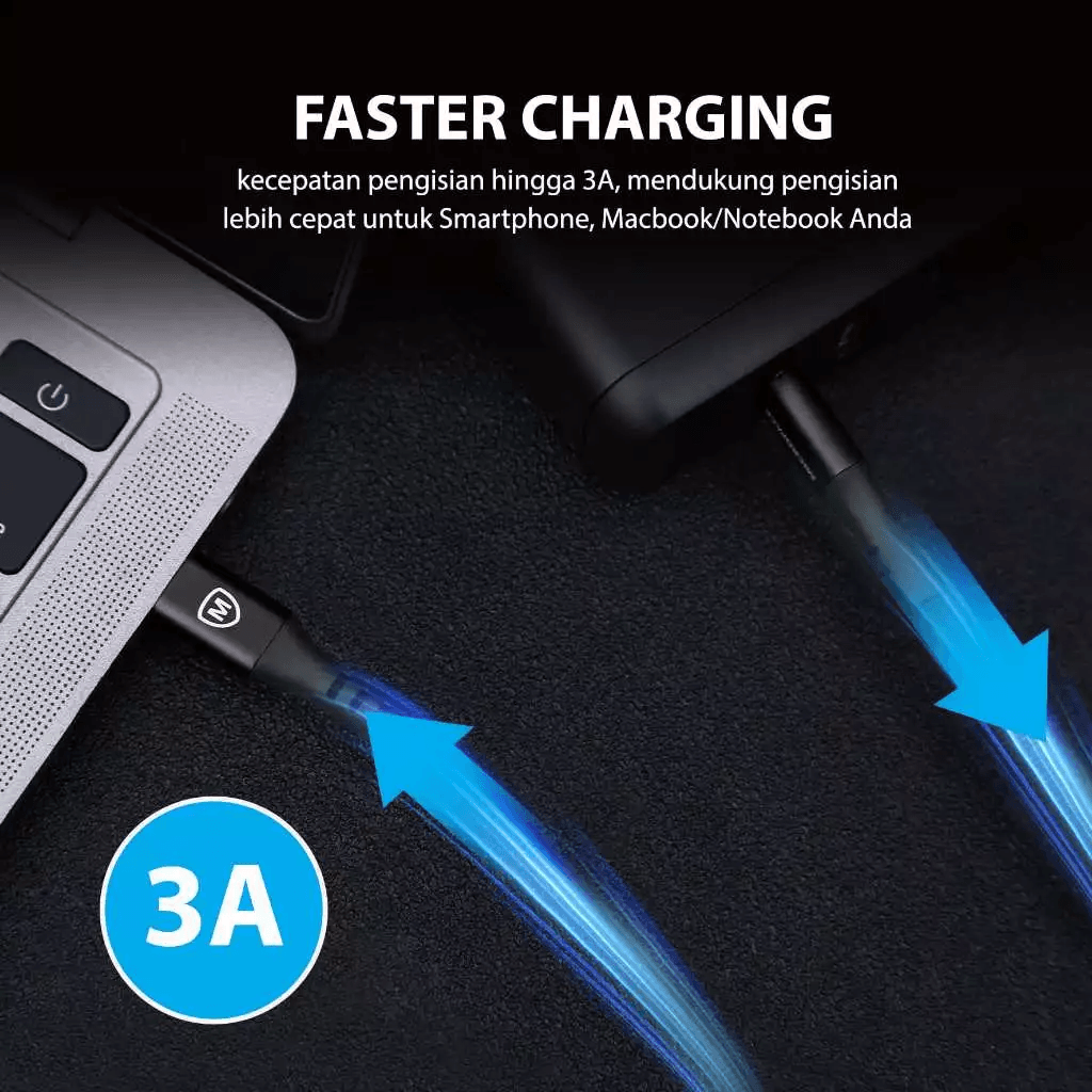 Micropack Cable C to C - Super Fast Charging & Strong Cable - 60watt - Kabel 2 Meter - MC-CC23 - SFI Group - 2