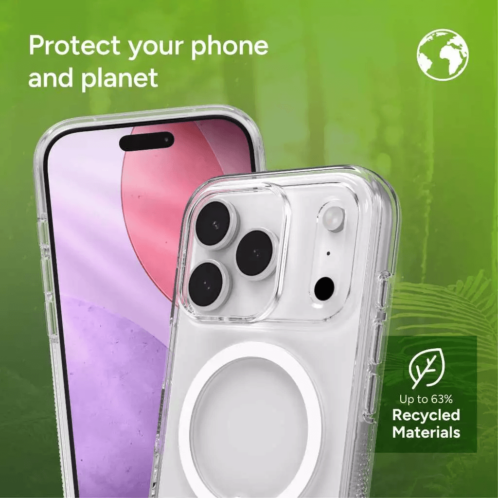 ZAGG Case iPhone 17 iPhone 17 Air - Casing iPhone 17 - Crystal Palace Snap for MagSafe Phone Case with Camera Button - Clear - SFI Group - 3