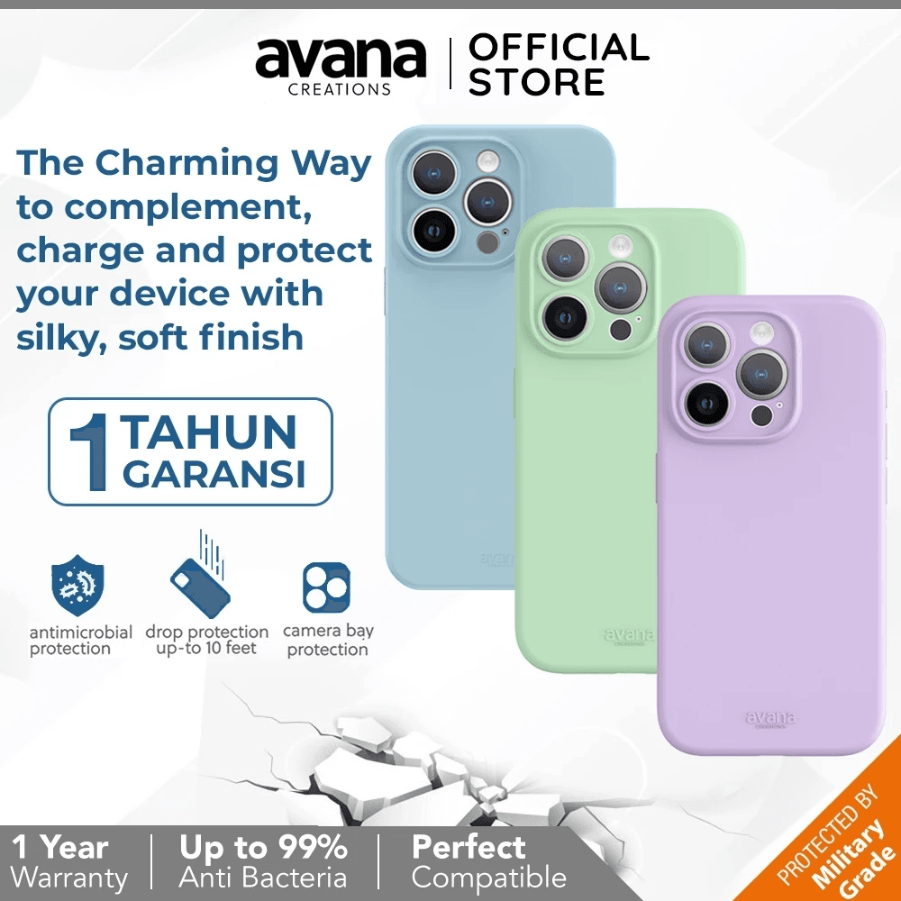 Case iPhone 15 Pro Max / 15 Pro - AVANA Velvet Magsafe Casing ProMax - SFI Group