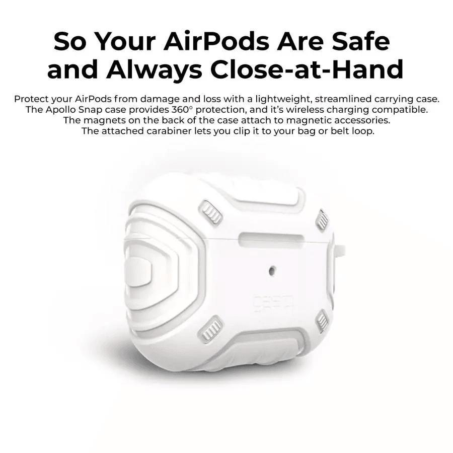 ZAGG Case Airpods Pro 2 - Casing Airpods Pro 2 Apollo Snap - Black/White - SFI Group - 2