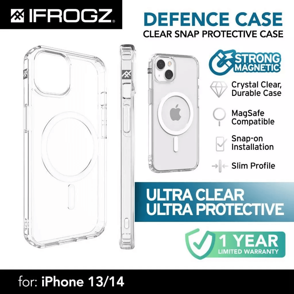 IFROGZ Case For iPhone 13/14 Casing Snap Essential Clear - SFI Group