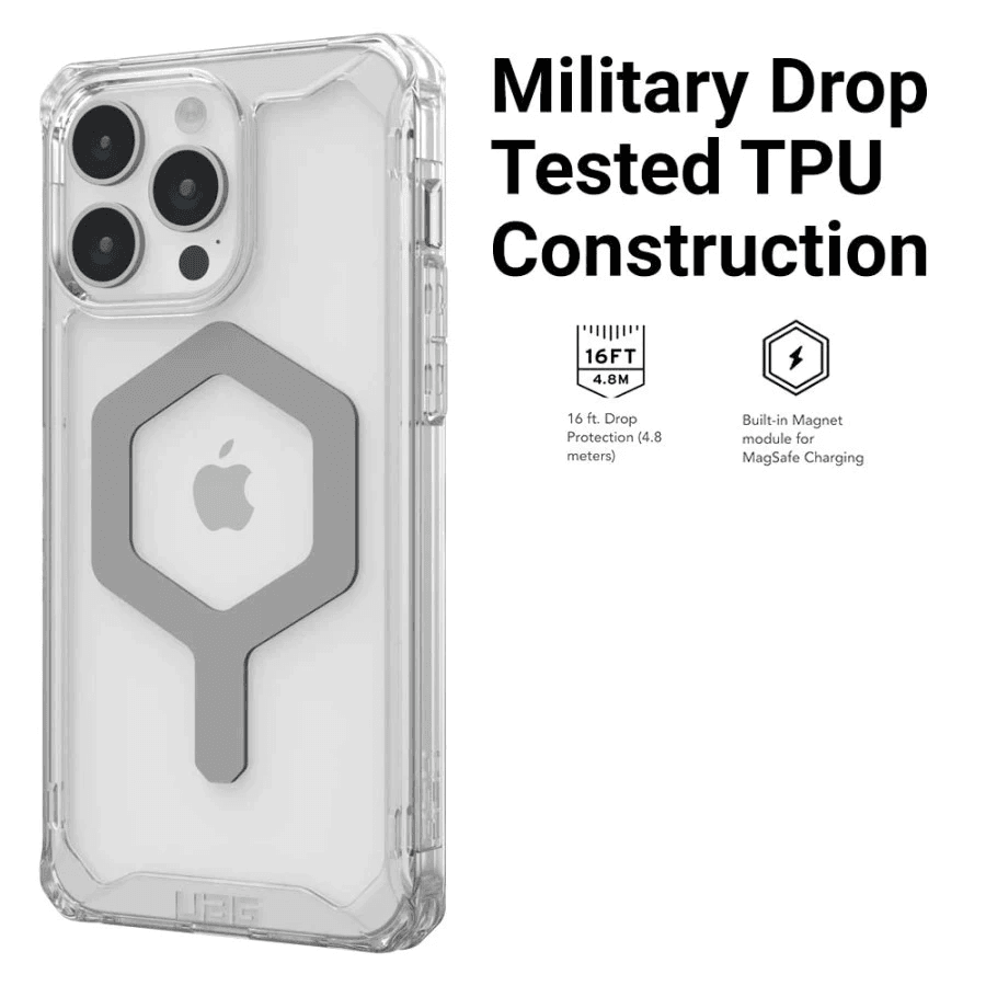UAG Case For Iphone 17 Pro/17 Pro Max Promax - Magsafe - Plyo Exclusive Cap - Cover Camera Button - Ice/White - SFI Group - 2