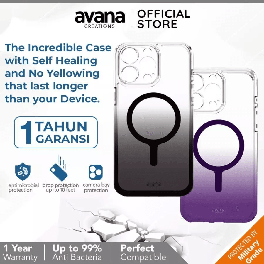 AVANA CASE FOR IPHONE 15 PRO / PRO MAX SUNRISE ASH CASING MAGSAFE ProMax - SFI Group