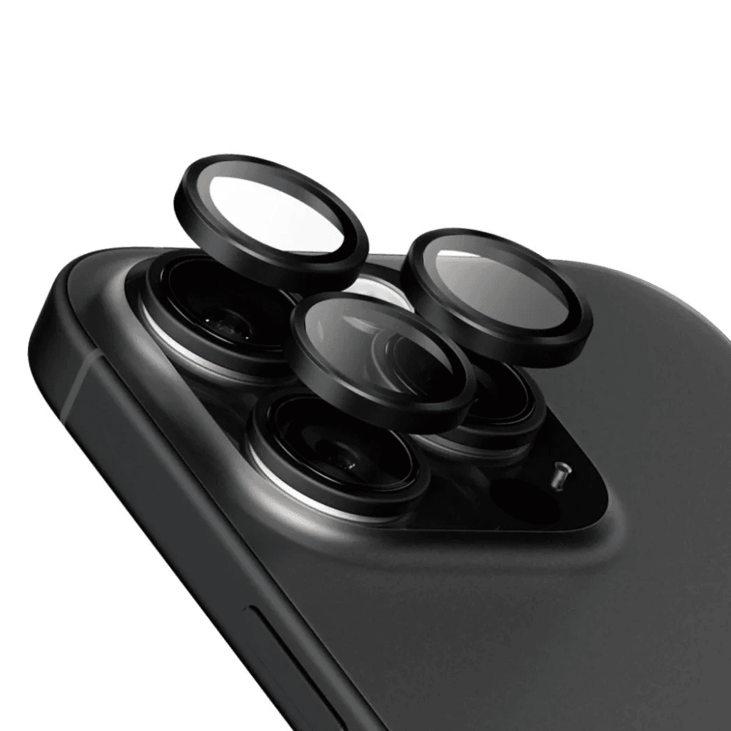PanzerGlass Hoops Ceramic Camera Lens Protector (3 Lens) Natural Titanium For iPhone 16 Pro | 16 Pro Max | ProMax Pelindung Lensa Kamera - SFI Group - 4