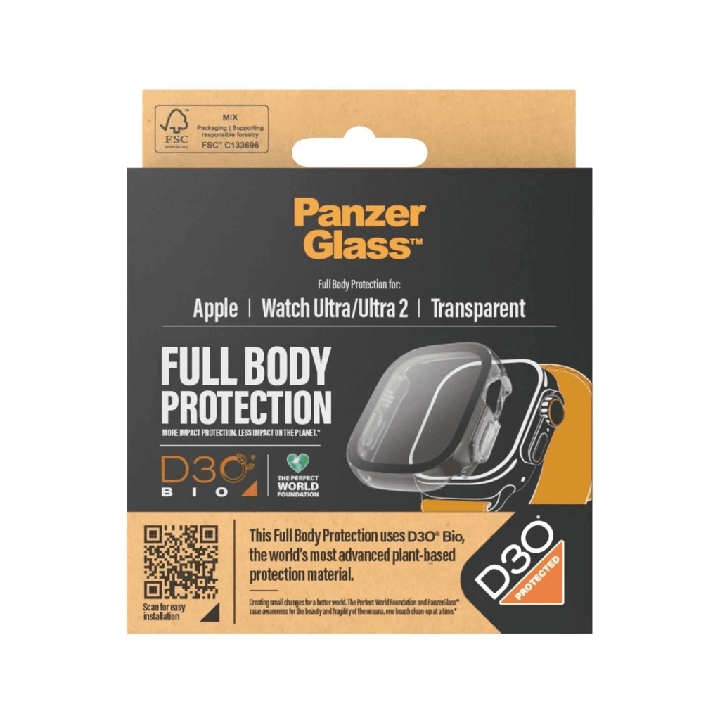 PanzerGlass Screen Protector Apple Watch Full Body With D30 for Ultra | Ultra 2 | Case Apple Watch 49mm Anti Gores Tempered Glass - SFI Group - 2