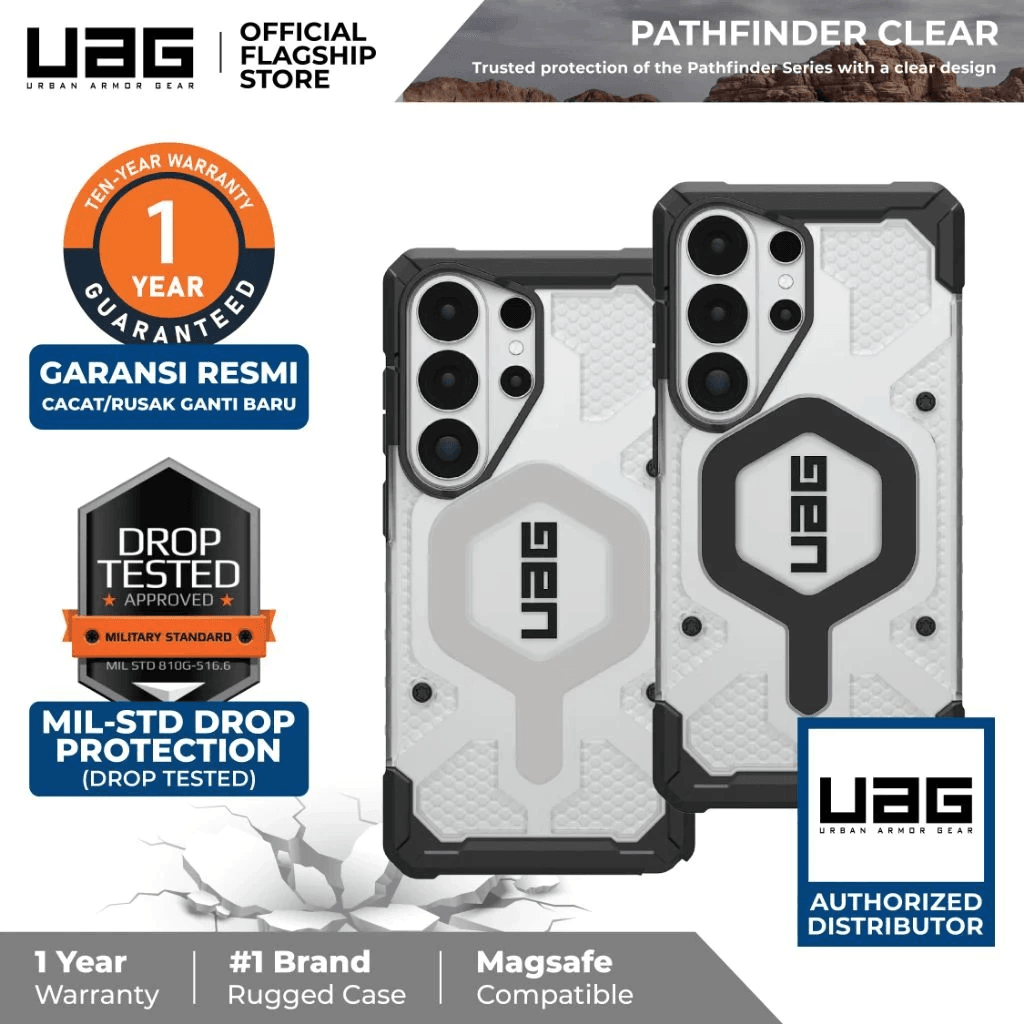 UAG - Pathfinder Clear Case Samsung Galaxy S26 Ultra - Magsafe Magnet Premium Casing - SFI Group