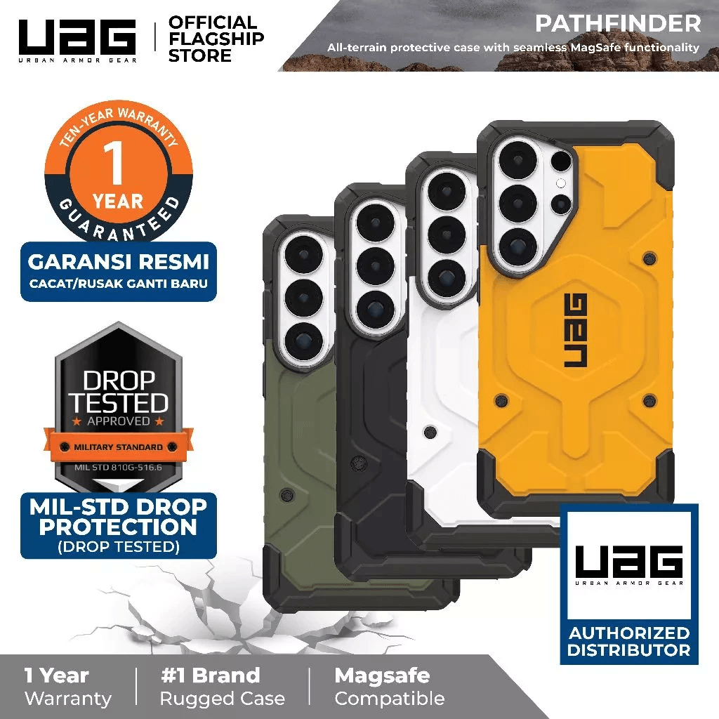 UAG - Case For Samsung Galaxy S26 Ultra - Casing Premium Pathfinder MagSafe - Heritage Yellow - SFI Group