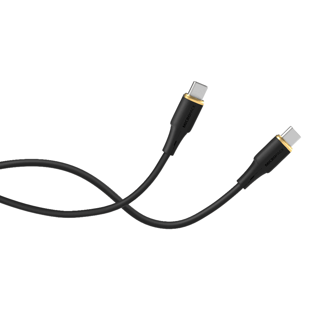 Micropack Cable C to C - Fast Charging & Soft Silicon Cable - 60 Watt - Kabel Charger 1,2 Meter - MC-C60L - SFI Group - 2