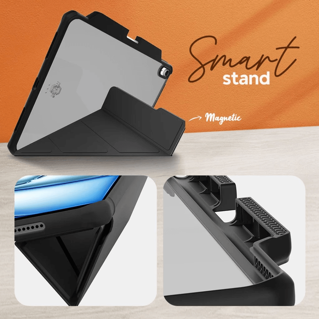 ITSKINS Case iPad Air 11 6ST GEN / 13 inch M2 1ST GEN 2024 - Hybrid R - Solid Folio Casing Black - SFI Group - 5