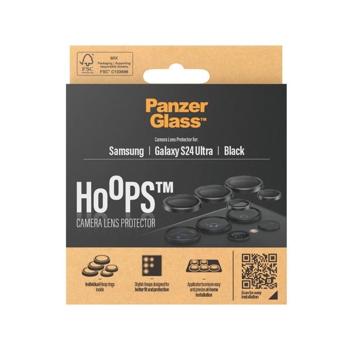 PanzerGlass Hoops Camera Lens Protector Black For Samsung S24 Ultra | Pelindung Lensa Kamera - SFI Group - 5