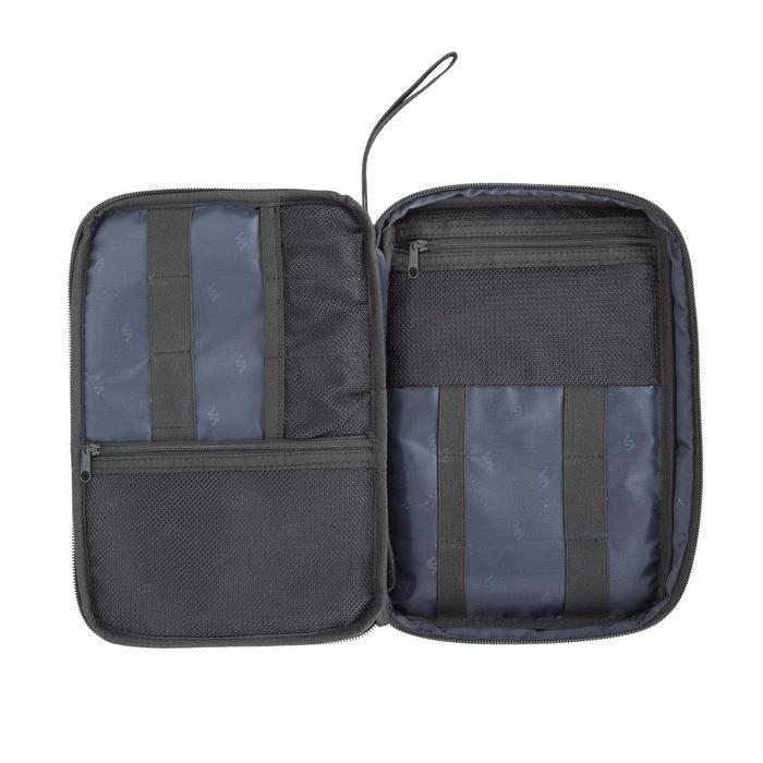 RIVACASE Tempat Penyimpanan Pouch Travel Bag Organizer Water Resistant - Biscayne (5632) - Black & Blue - SFI Group - 3