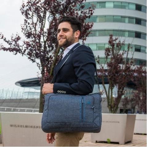 RIVACASE Tas Laptop Selempang Messenger Bag 13.3 Inch Water Resistant | Alpendorf (7520) - Grey | Tas Laptop - 3