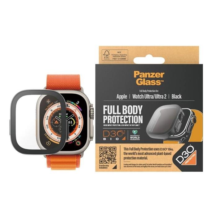 PanzerGlass Screen Protector Apple Watch Full Body With D30 for Ultra | Ultra 2 | Case Apple Watch 49mm Anti Gores Tempered Glass - SFI Group - 5