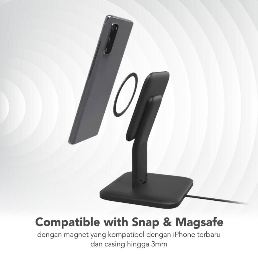 Mophie Wireless Charger Charging Stand Snap + Qi Fast Charging Stand 15W - SFI Group - 3
