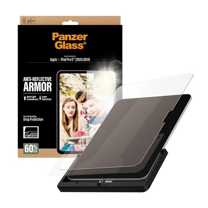 PanzerGlass Antigores iPad 10.9" / 11" / 13" Air & Pro Anti-Reflective Armor Ultra-Wide Fit w. Fastfit tool - Original - iPad Air 11" (2024-2025) - 2
