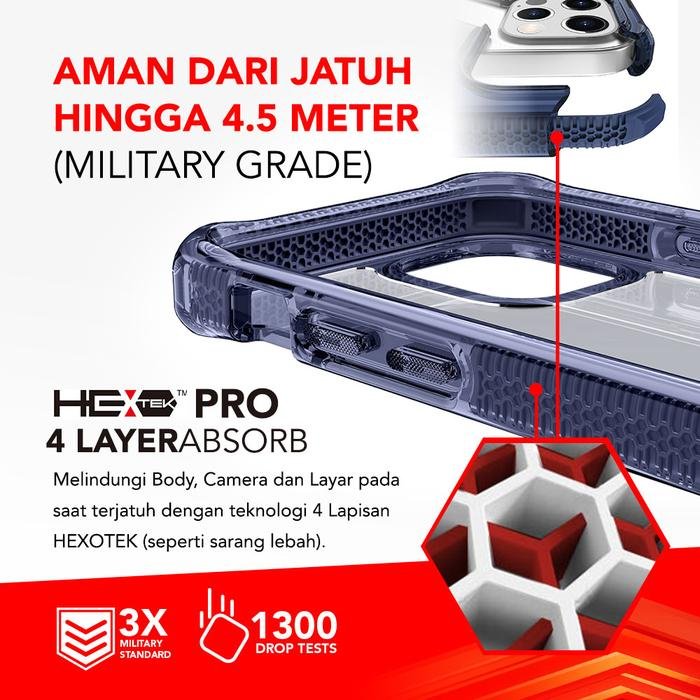 ITSKINS Case iPhone 12 Pro Max 12 Pro / 12 - Supreme Clear - Casing Premium Shock Proof - SFI Group - 3
