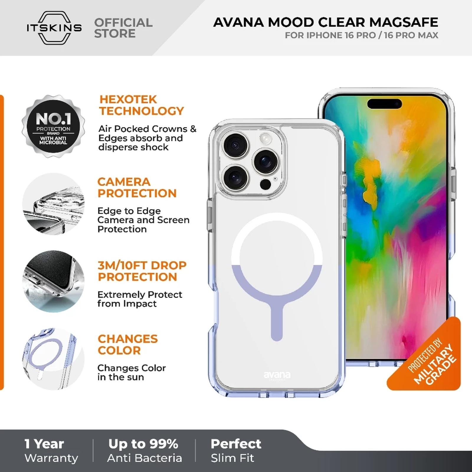 AVANA Mood Case iPhone 16 Pro Max / 16 Pro / 16 - Casing Magsafe - SFI Group