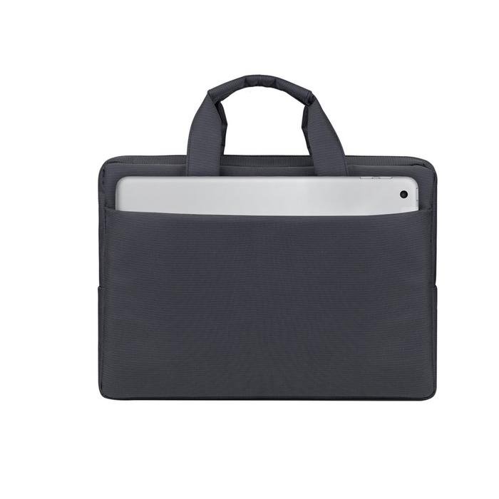 RIVACASE Tas Laptop Selempang Messenger Bag 13.3 Inch Water Resistant | Central (8221) - Black - Blue - 2