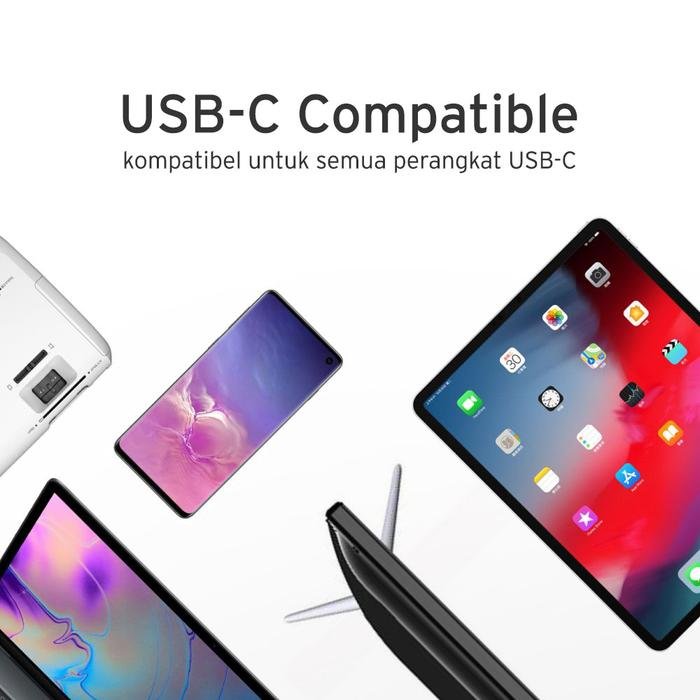 Adam Elements Data Converter & Cable Data USB-C to HDMI & Type-C PD 100W 180 cm - Fast Charging - Kabel Charger - Casa H180 - ACBADH180M - SFI Group - 3