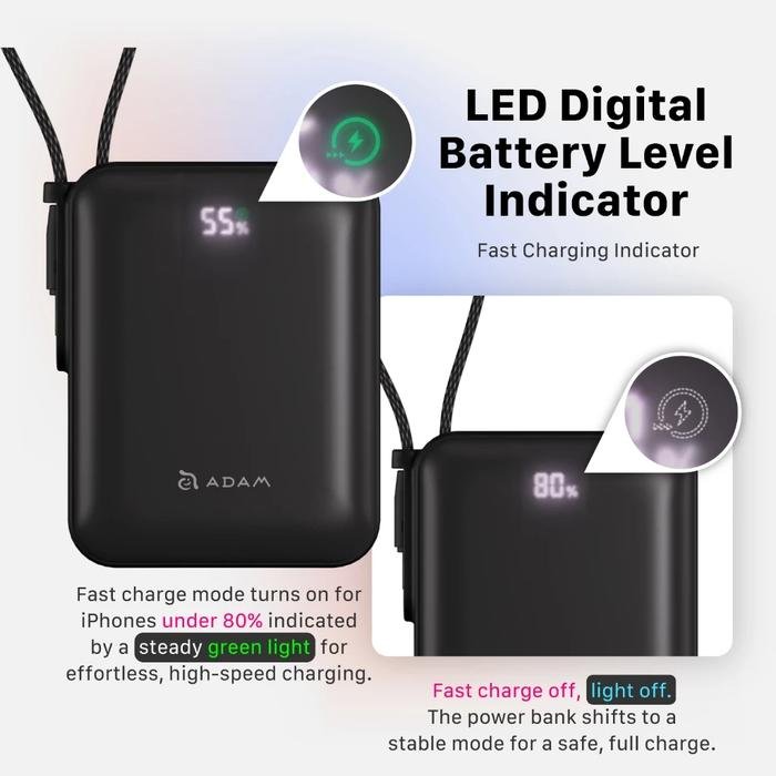 Adam Elements - Powerbank CCC Fast Charging 10000 10.000 mAh - 22.5W - Power Bank Vionta Q - SFI Group - 5
