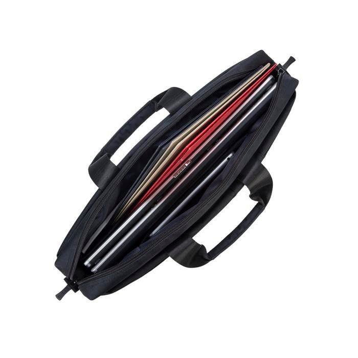 RIVACASE Waterproof Messenger Biscayne Tas Selempang Laptop 15.6 inch/Macbook 16 inch - Black (8335) - 4