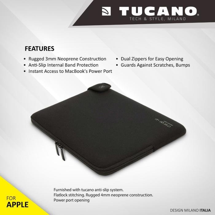 Tucano Second Skin Charge Up Sleeve For Macbook 15" | Sleeve MacBook | Laptop sleeve case | Macbook sleeve | Pelindung Laptop | Laptop Bag - SFI Group - 2