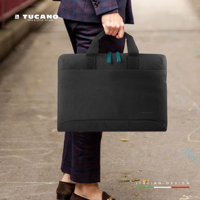 TUCANO MESSENGER FOR LAPTOP 13.3/14 INCH SMILZA BORSA SUPERSLIM - NERO/BLACK (BSM1314-BK) - SFI Group - 2