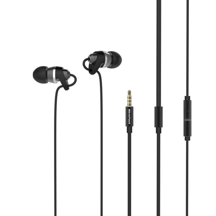 Micropack Earphone/Headset - Stereo - Noise Isolation - Microphone - EM-300 - 5