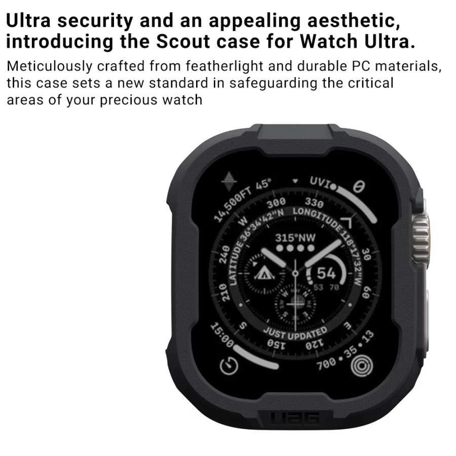 UAG Case For Apple Watch Ultra Series 1/2/3 49 MM - Scout - Black - SFI Group - 2