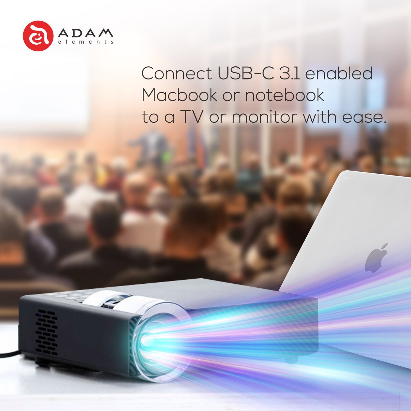 Adam Elements CASA H01 - Data Converter - USB Type C TO HDMI - SFI Group - 3