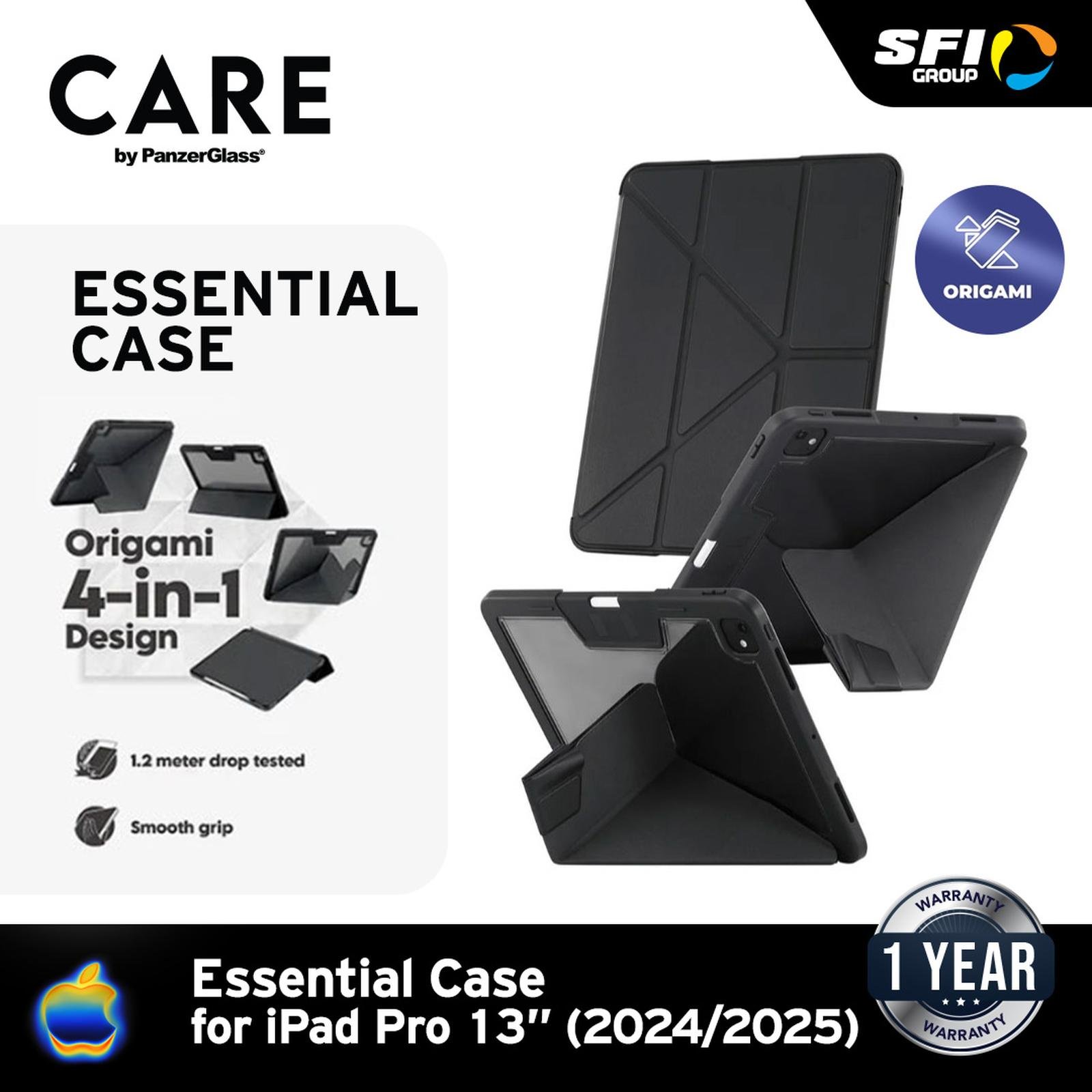 Care by PanzerGlass Casing iPad 11" / Air 11" /TPU Essential Case Softcase Black - Original -