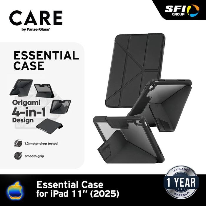 Care by PanzerGlass Casing iPad 11" / Air 11" /TPU Essential Case Softcase Black - Original - - 5