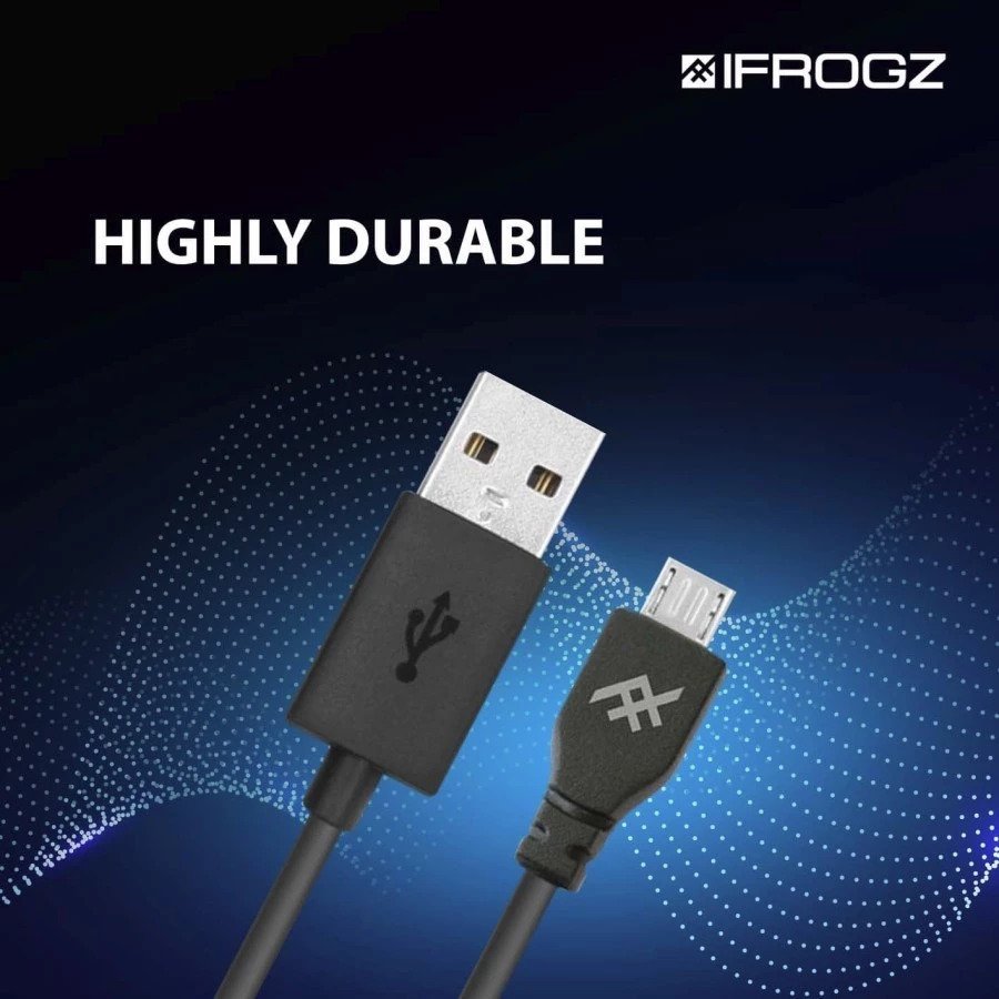 IFROGZ CABLE UNIQUE SYNC MICRO USB 1M BLACK (IFZ-SYNCUSB-BLK) - 3