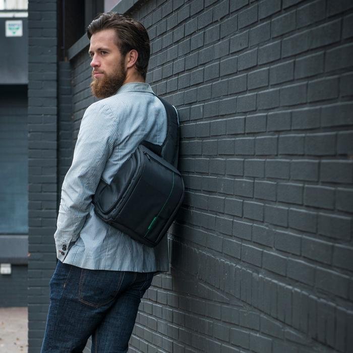 RIVACASE Tas Kamera Selempang Mirrorless Camera Bag | Green Mantis (7470) - Black | Camera Sling Bag - 4