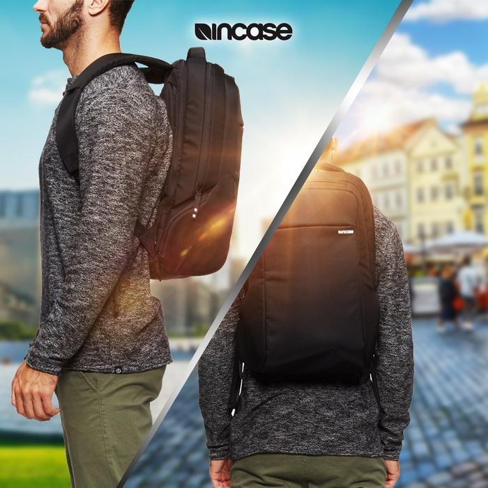 Incase Icon Slim Backpack For Macbook/Laptop Up to 15,6 "- Red | Tas Ransel | Tas sekolah | Tas Kerja | Tas Laptop | Ransel Kerja | Ransel Laptop | INCO100274-DRD | INBP10052-NVY - Red - 3