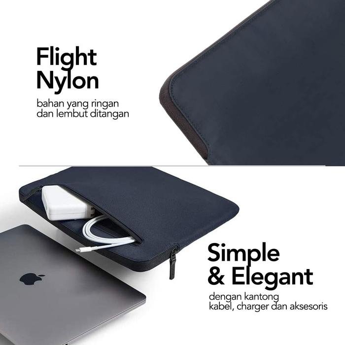 Incase Tas Laptop Compact Sleeve for MacBook Pro 13" (INMB100335) | Sleeve Macbook dan laptop | Tas Macbook dan Laptop | Sleeve MacBook | Laptop sleeve case | Macbook sleeve | Pelindung Laptop | Laptop Bag - Hitam - 3