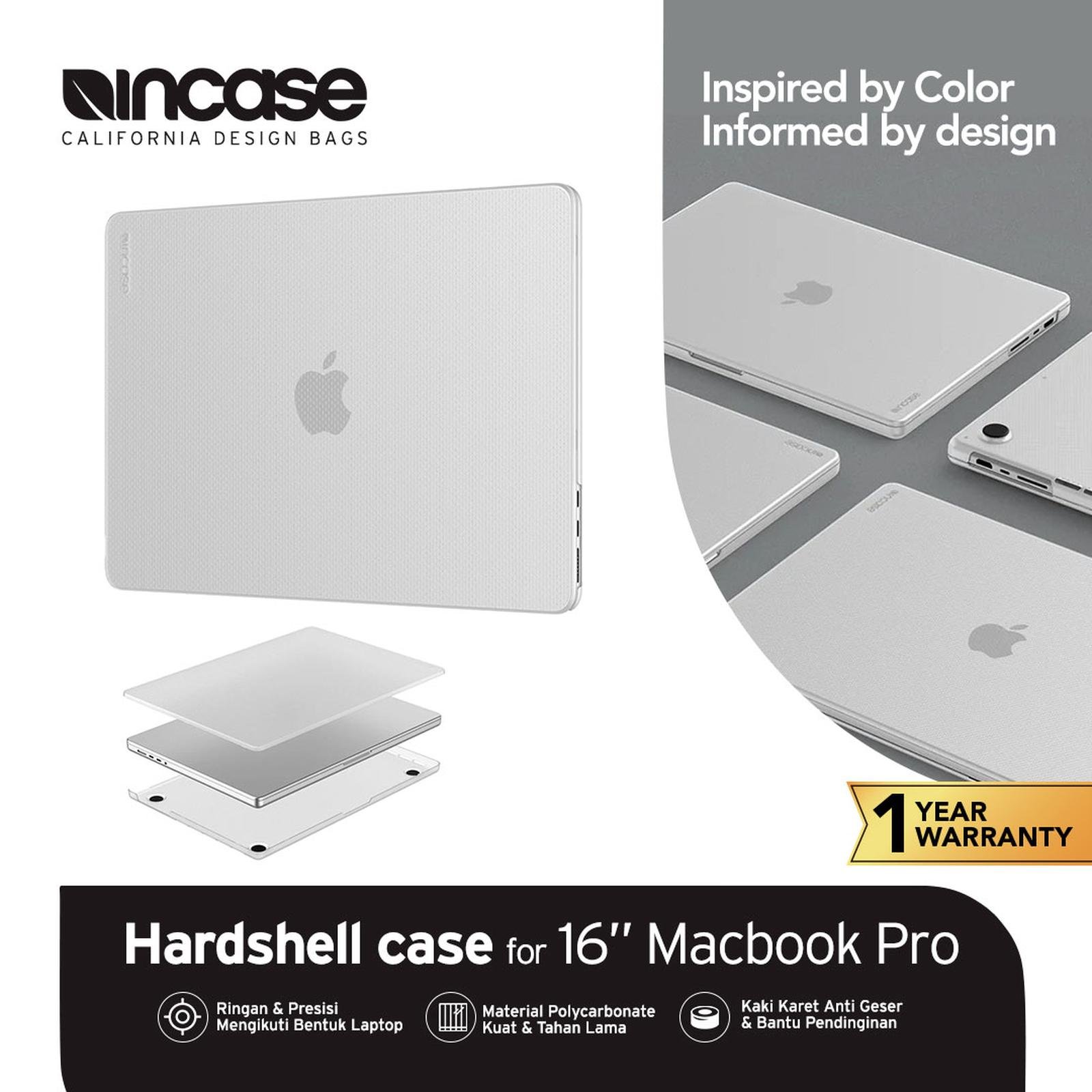 Incase Hardshell Casing Macbook Pro 16 Inch 2019-2020 - Dots (INMB200679) | Case Macbook pro 16 Inch | Casing Macbook 16 pro -