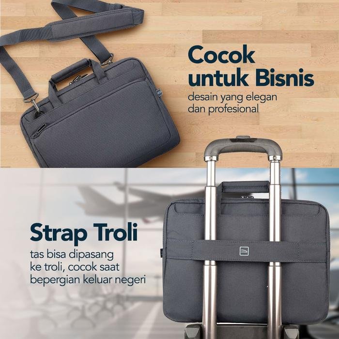 Tucano Messenger For Laptop Up To 14" inch - Workout 4 - Sleeve MacBook Pro Case Pelindung - WO4-MB14-B / WO4-MB14-AX - Blue - 4