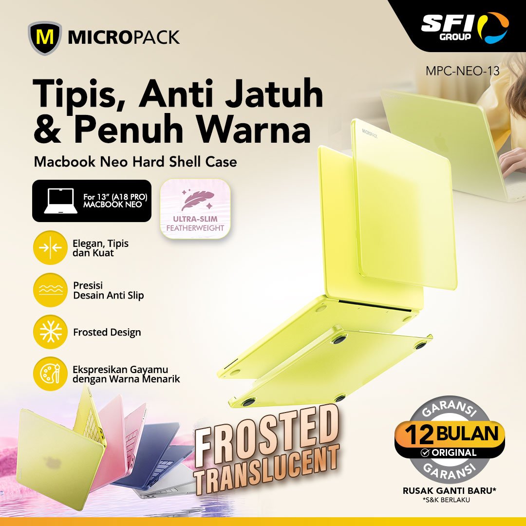 MICROPACK Case Macbook Neo 13 Inch Hardcase Harshell MPC-NEO-13