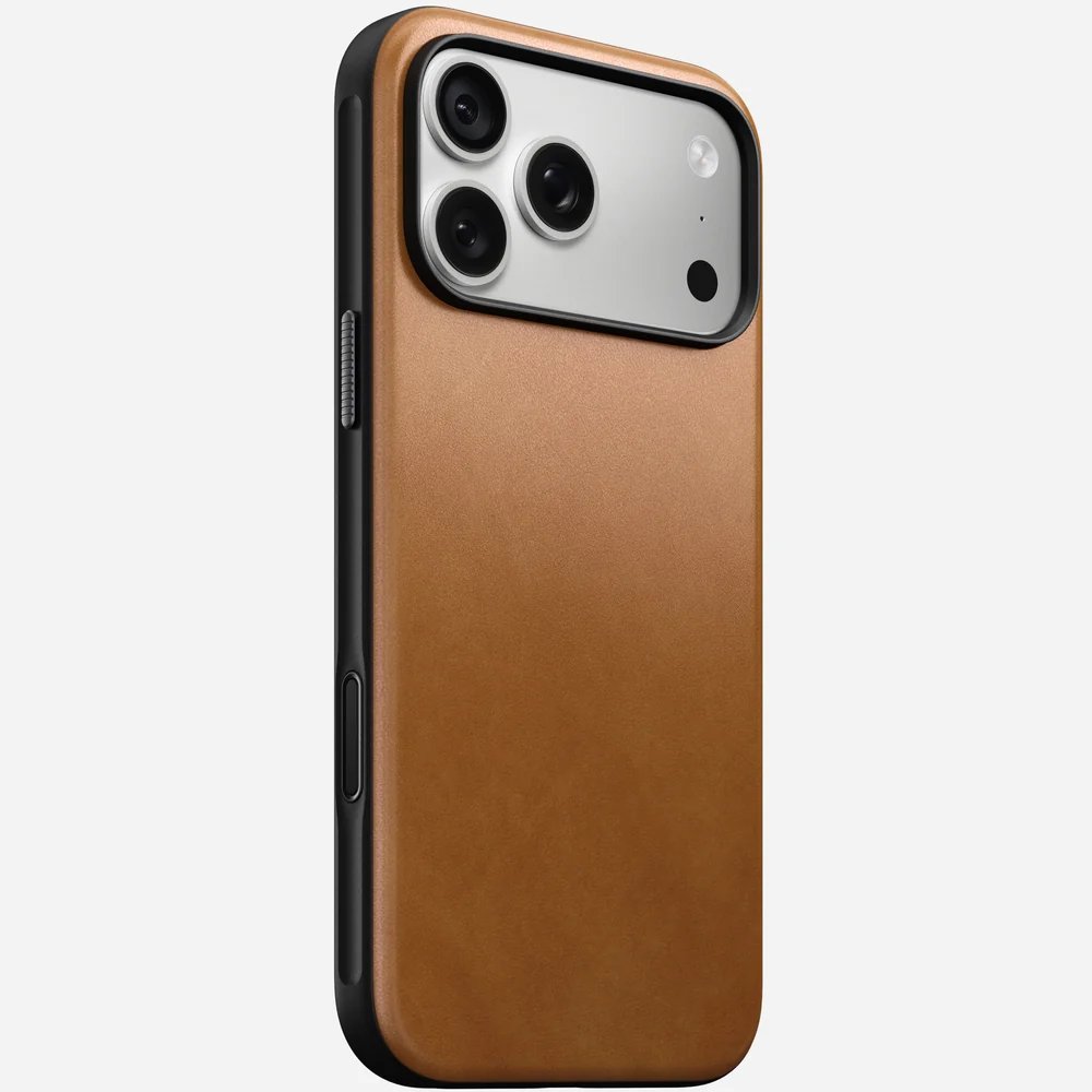 Nomad Leather Modern Leather Case - iPhone 18 Pro / iPhone 18 ProMax- English Tan - SFI GROUP - 3