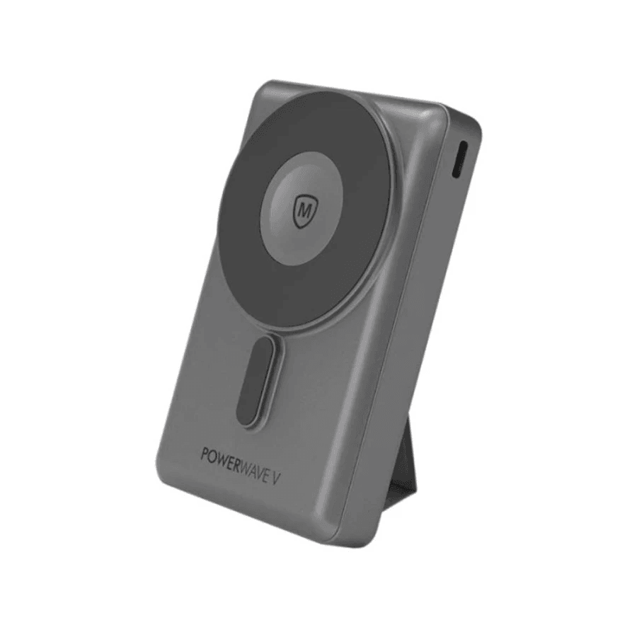 Micropack Wireless Powerbank 10.000 mAh - Fast Charging 22,5 watt - CCC - Magnetic - With Stand - Power Bank 10000 mAh - WPB-310 - SFI Group - Grey