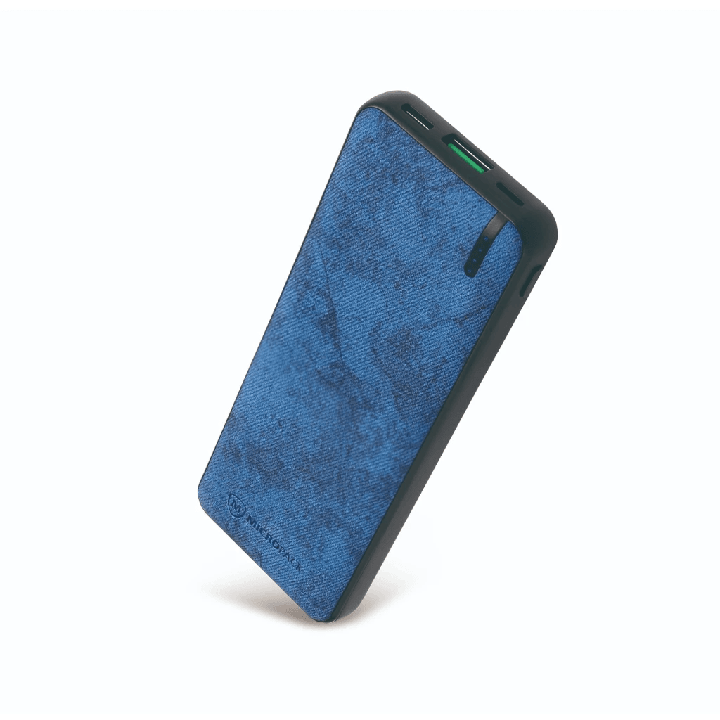 Micropack Powerbank 10.000 mAh - Anti-Bacterial - Fast Charging 22,5watt - Dual Charger - Power Bank 10000 mAh - PB-1020 - SFI Group - Blue