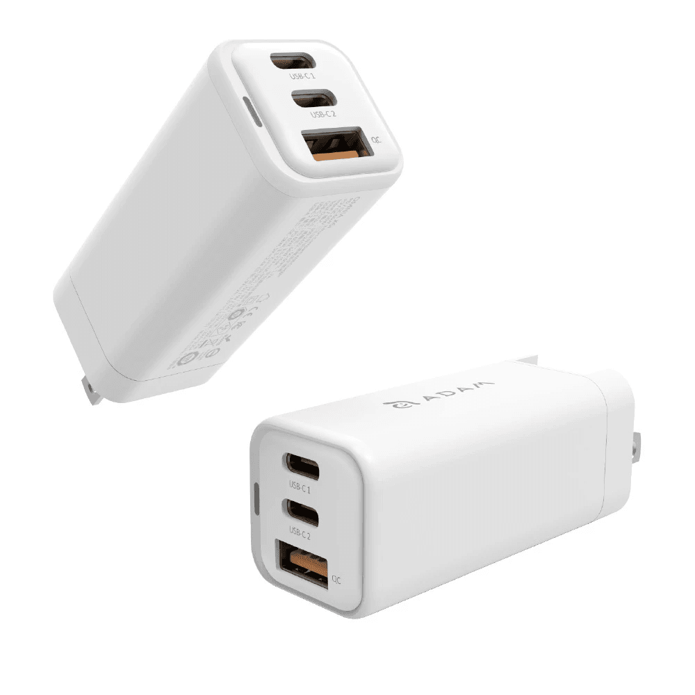 Adam Elements Wall Charger Charging Compact PD/QC 66W - Omnia X6I - SFI Group - White