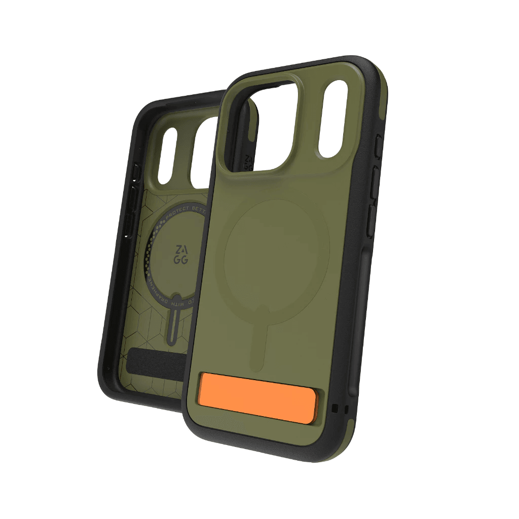 ZAGG Case For iPhone 17 Pro 17 Pro Max - Casing Kickstand - Sedona Snap Casing Kick Stand Camera Button ProMax - Sea Kelp - SFI Group - Iphone 17 Pro Max