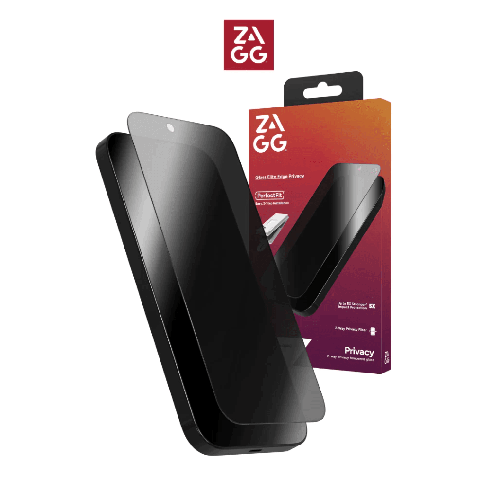 ZAGG Screen Protector iPhone 17 Pro/17 Pro Max Tempered Glass - Anti Gores Elite Edge 2 Way Privacy ProMax - SFI Group - Iphone 17 Pro Max