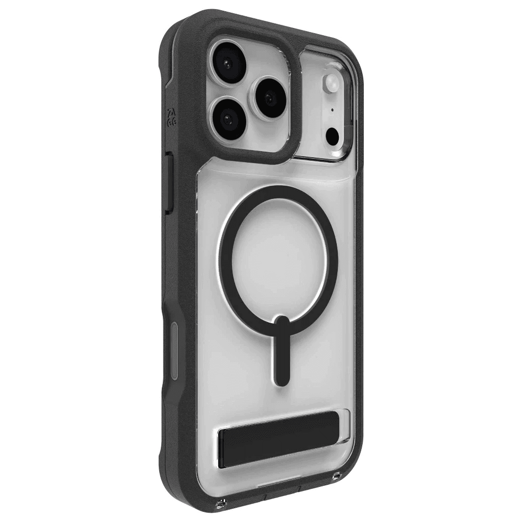 ZAGG Case For iPhone 17 Pro / 17 Pro Max - Casing HP iPhone 17 ProMax - Rainer - Snap - with Kickstand Kick Stand & Camera Button - SFI Group - Iphone 17 Pro Max