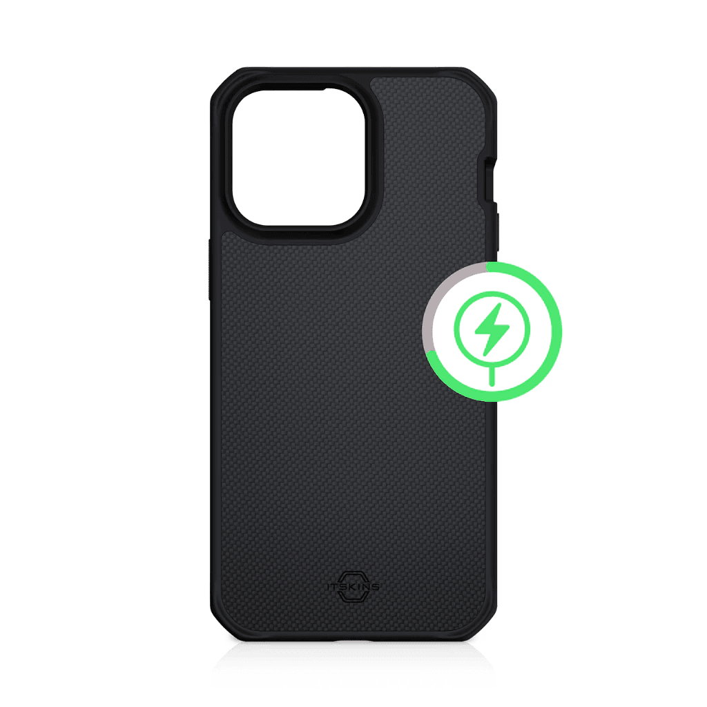 ITSKINS Ballistic R Case iPhone 14 Pro Max / 14 Pro - Nylon Casing ProMax - SFI Group - Black
