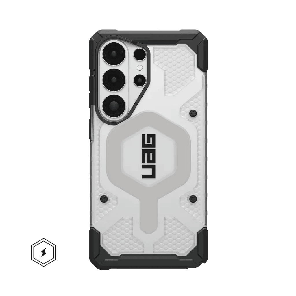 UAG - Pathfinder Clear Case Samsung Galaxy S26 Ultra - Magsafe Magnet Premium Casing - SFI Group - Ice - Silver