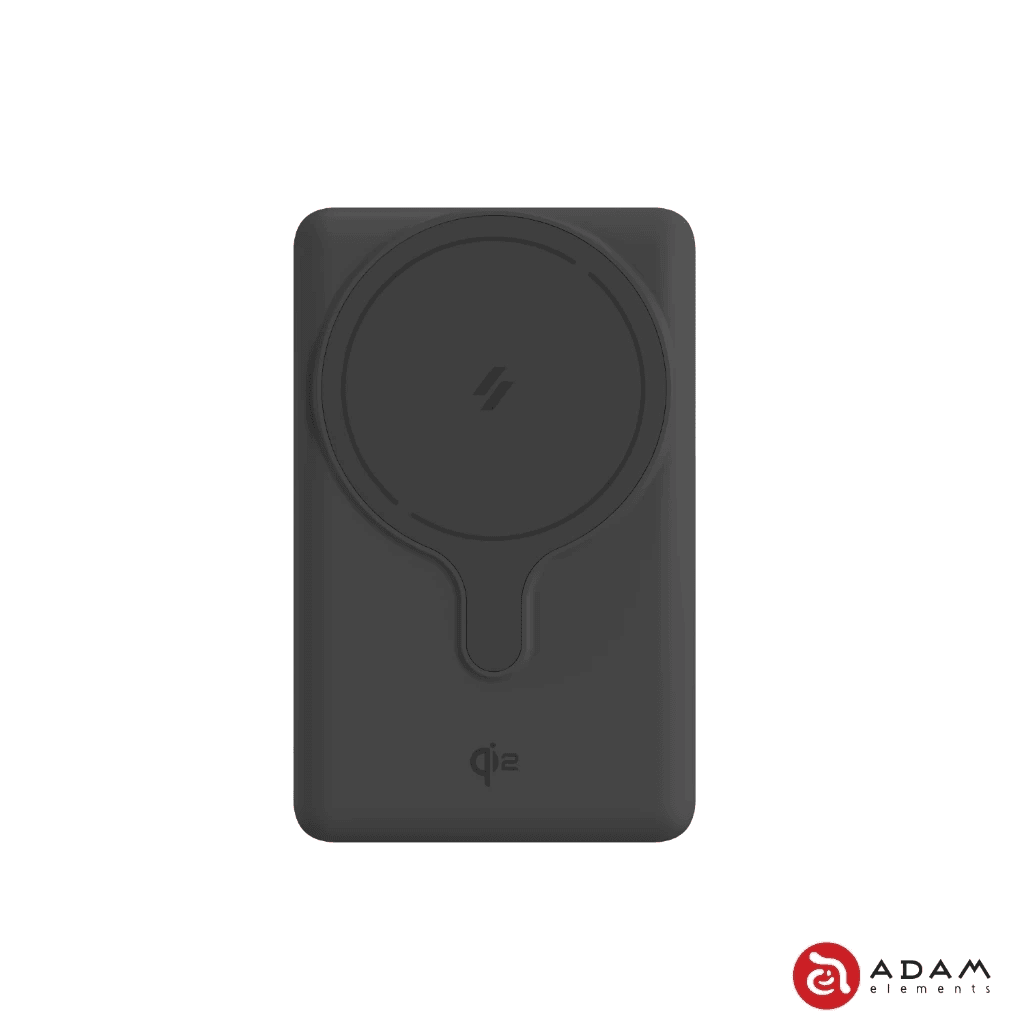 Adam Elements - Vionta GQ1 Q12 Powerbank Magnetic Wireless 10.000 mAH - Power Bank Fast Charging Stand Kickstand 10000 - Grey