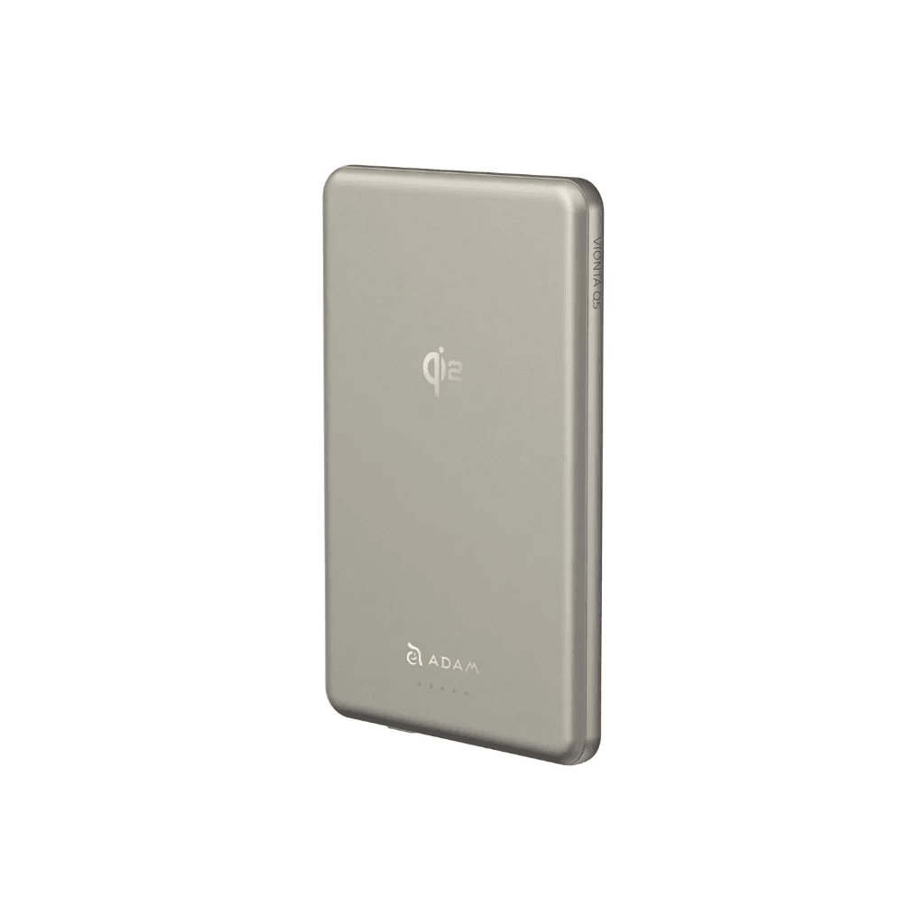 Adam Elements - Powerbank Vionta Q10 CCC Qi2 C - Fast Charging 10000 10.000 5000 5.000 mAh - 30W - Power Bank Slim - SFI Group - Gold